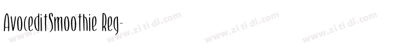 AvoceditSmoothie Reg字体转换